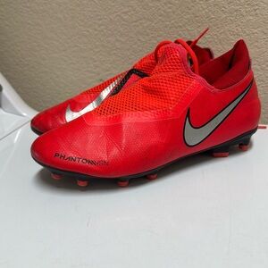Red soccer cleats